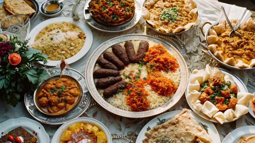 top-view-eid-al-fitr-celebration-with-delicious-food